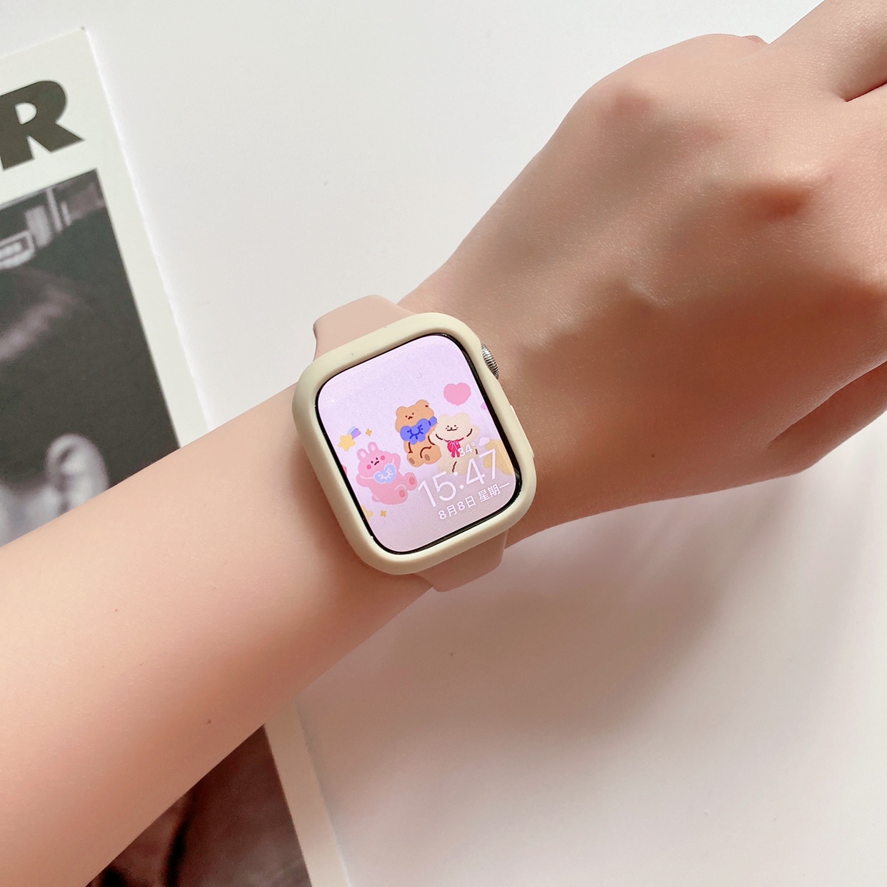 Niki小表妹Applewatch硅胶小蛮腰表带适用iWatch234567se夏日运动 - 图3