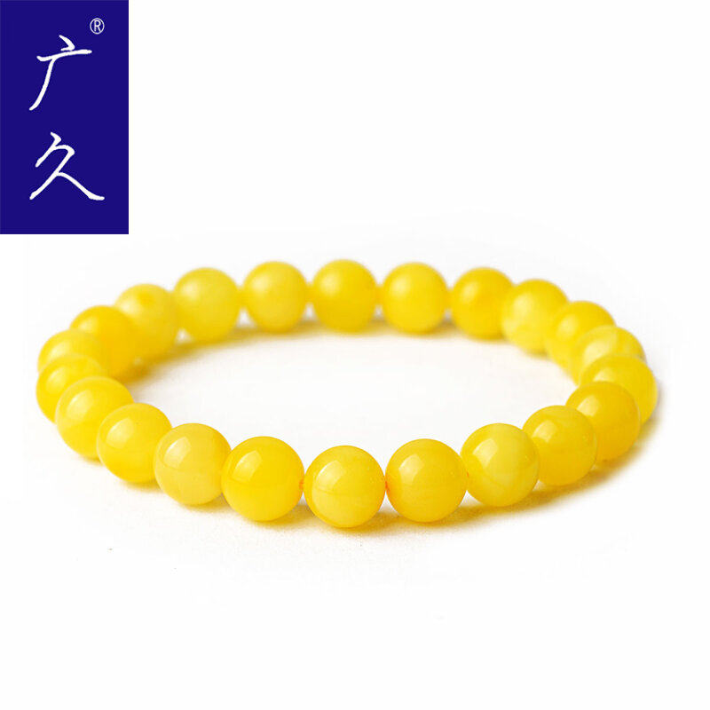 广久蜜蜡女款老蜜蜡鸡油黄男女原石 广久摆件