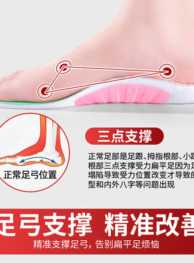 女士专用鞋垫足弓支撑久站不累脚