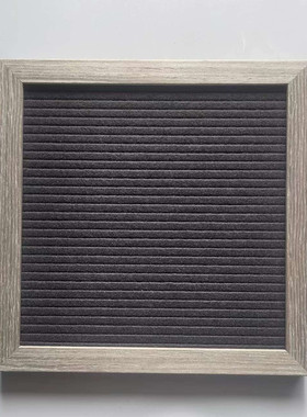 新款黑胡桃毛毡留言板家用装饰字母板 felt letter board