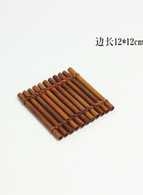 竹制茶道竹排 小竹排杯托茶垫杯垫壶垫隔热垫茶帘茶席纯手工竹垫