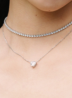 【金靖同款】原创设计Stay爱心多层项链