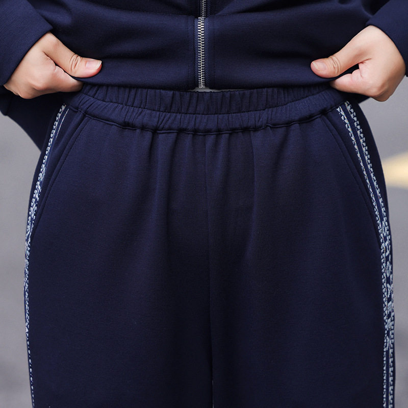 恒源祥妈妈秋装外套2025新款中老年运动套装女春秋贵夫人洋气拼接,淘宝优惠券,粉丝福利购,淘宝优惠卷