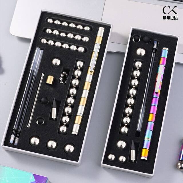 Magnet pen ປາກກາສະນະແມ່ເຫຼັກແມ່ເຫຼັກດູດແມ່ເຫຼັກເຄື່ອງຂຽນນັກຮຽນເຄື່ອງຂຽນ gel ໂລຫະຊະນິດຕ່າງໆ Decompression ອິນເຕີເນັດຂອງຫຼິ້ນສະເຫຼີມສະຫຼອງແລະຂອງຂວັນ