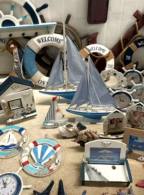 美式复古海洋风装饰摆件