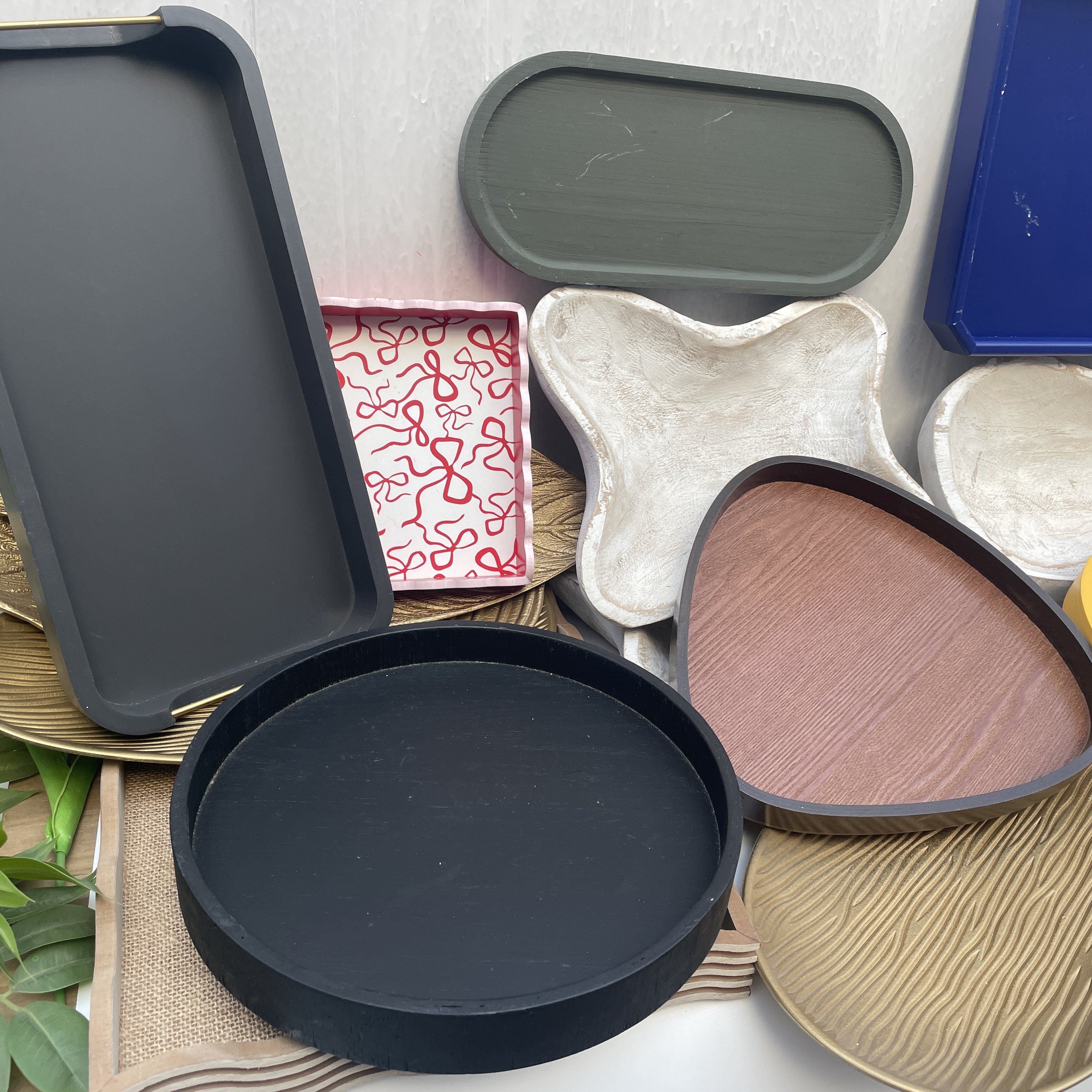 H.X-多色椭圆形餐用托盘木质纹理防滑隔热轻奢家用盘子,淘宝优惠券,粉丝福利购,淘宝优惠卷