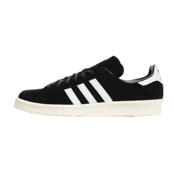 [Adidas三叶草CAMPUS JAPAN 元年黑麂皮情侣男子板鞋S82737 S82740]