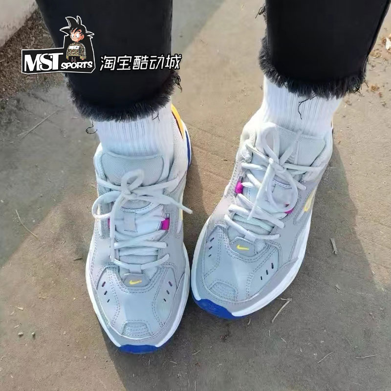 Nike耐克M2K女子烟灰紫复古系带老爹鞋运动缓震跑步鞋AO3108-018 - 图1