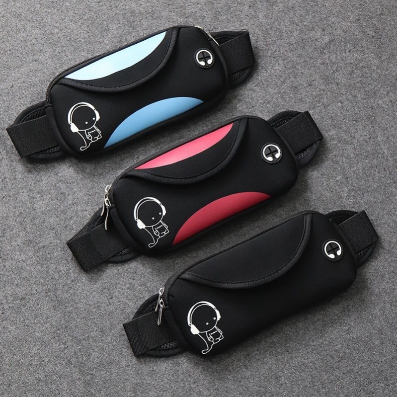 New men's and women's mobile phone bag multi-functional close-fitting waist bag fitness running universal sports bag outdoor equipment belt bag