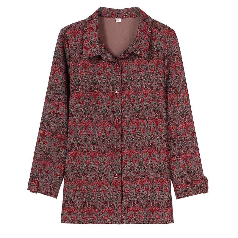 妈妈初秋装高贵50岁60中年女装衬衫 淑音中老年女装