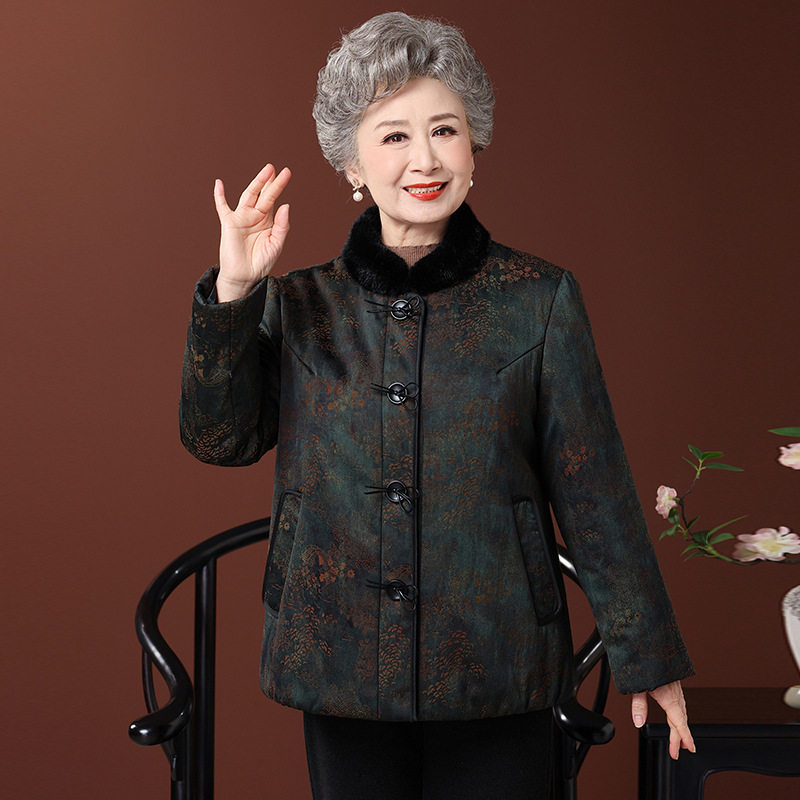 恒源祥老年人冬装女加厚棉服奶奶装老年妈妈外套老人保暖棉衣老太,淘宝优惠券,粉丝福利购,淘宝优惠卷