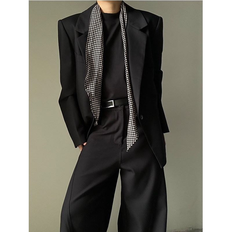 松弛感正肩西服外套春秋高级感基础款时髦老钱风宽松休闲男女西装,淘宝优惠券,粉丝福利购,淘宝优惠卷