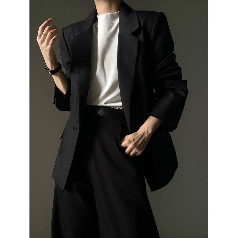 松弛感正肩西服外套春秋高级感基础款时髦老钱风宽松休闲男女西装,淘宝优惠券,粉丝福利购,淘宝优惠卷