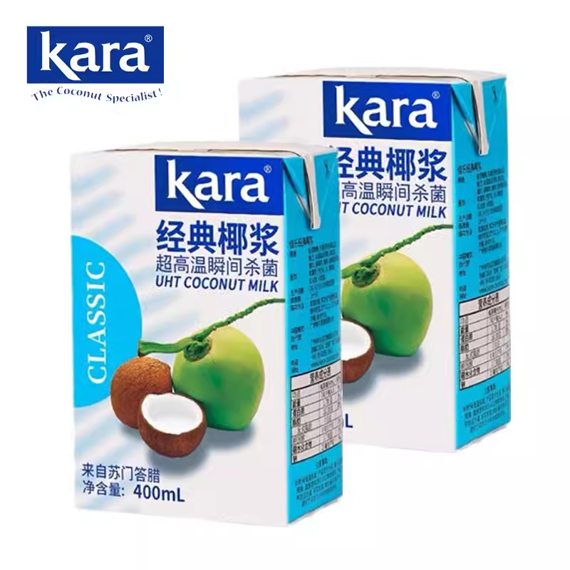 印尼进口佳乐经典椰浆400ml*24盒整箱Kara椰汁奶西米露原料200ml-图3