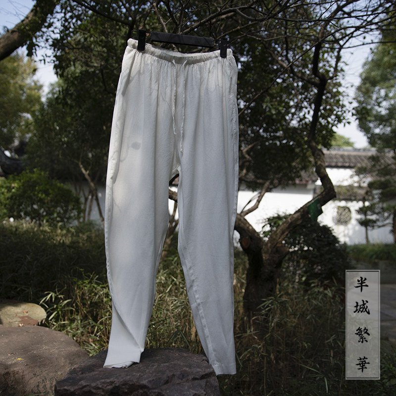 半城繁華原创汉服 舒适柔软松紧腰+抽绳调节的棉质汉服打底衬裤,淘宝优惠券,粉丝福利购,淘宝优惠卷