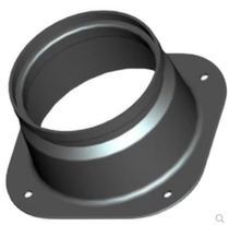 Plastic Square Wind Pipe Single Side Plastic Flange Flat connector Oil Smoke Purifier Plane Square round switching ventilation