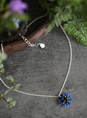 Michael Michaud矢车菊项链女锁骨链小众设计感复古轻奢女友礼物