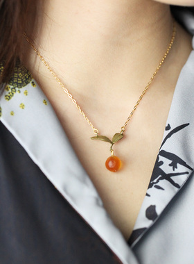 小众设计复古冷淡风情侣礼物吊坠