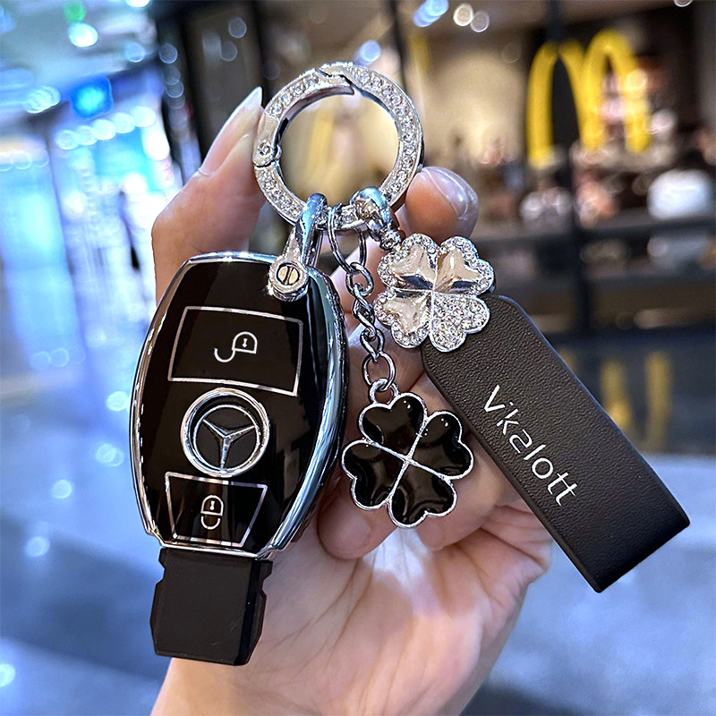 奔驰gla200钥匙套C200L壳A级a180L扣glc260L包B级260GLK R级G级SL,淘宝优惠券,粉丝福利购,淘宝优惠卷