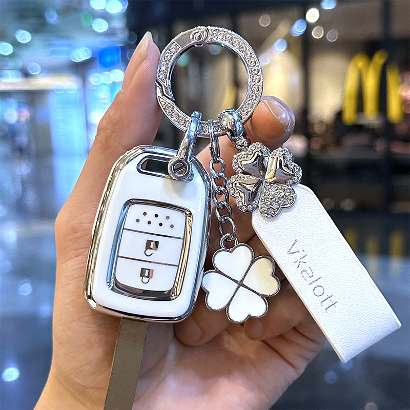 适用本田飞度钥匙套东风xrv直板缤智老款锋范高档竞瑞哥瑞女扣壳,淘宝优惠券,粉丝福利购,淘宝优惠卷