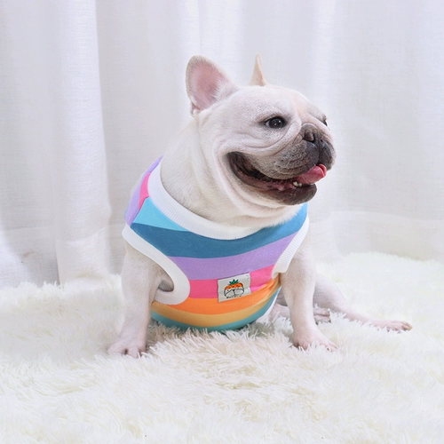 Метод осени и зимнего жилета Pet Dog, Bago Fat Dog Vest Dog Одежда, бульдог теплый и милый