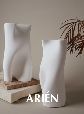 私藏「Nude月光」独家抽象女体雕塑艺术品 温柔奶油侘寂风