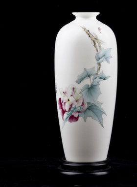 陶瓷手绘花瓶高档古典风工艺品