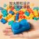 Soft silicone building blocks are safe and safe to bite