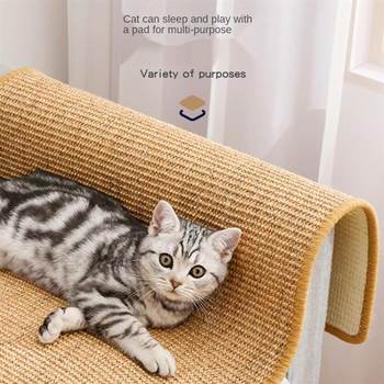 Cat Scratcher Sisal Mat Board Cat Scratch ສໍາລັບເລັບແຫຼມ