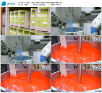 Chemical Paint Factory Manufacturing Production Toning Synthesis Colorful 6 Color Home Furnishing Decorative video material