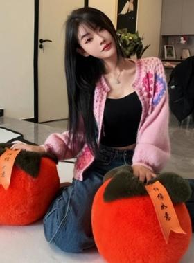 乔迁礼物大柿子摆客厅好事天天见