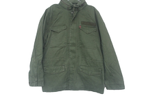 Army brigade Fan retro heavy pound full cotton washed to make old army green M65 windcoat jacket multi-pocket tooling jacket