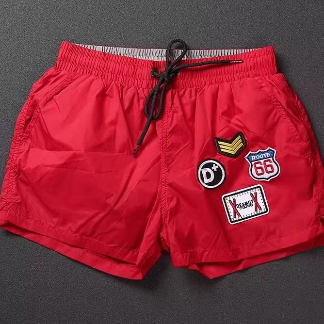 夏季薄款跑步健身运动短裤男士速干沙滩裤潮流休闲刺绣三分短裤潮,淘宝优惠券,粉丝福利购,淘宝优惠卷