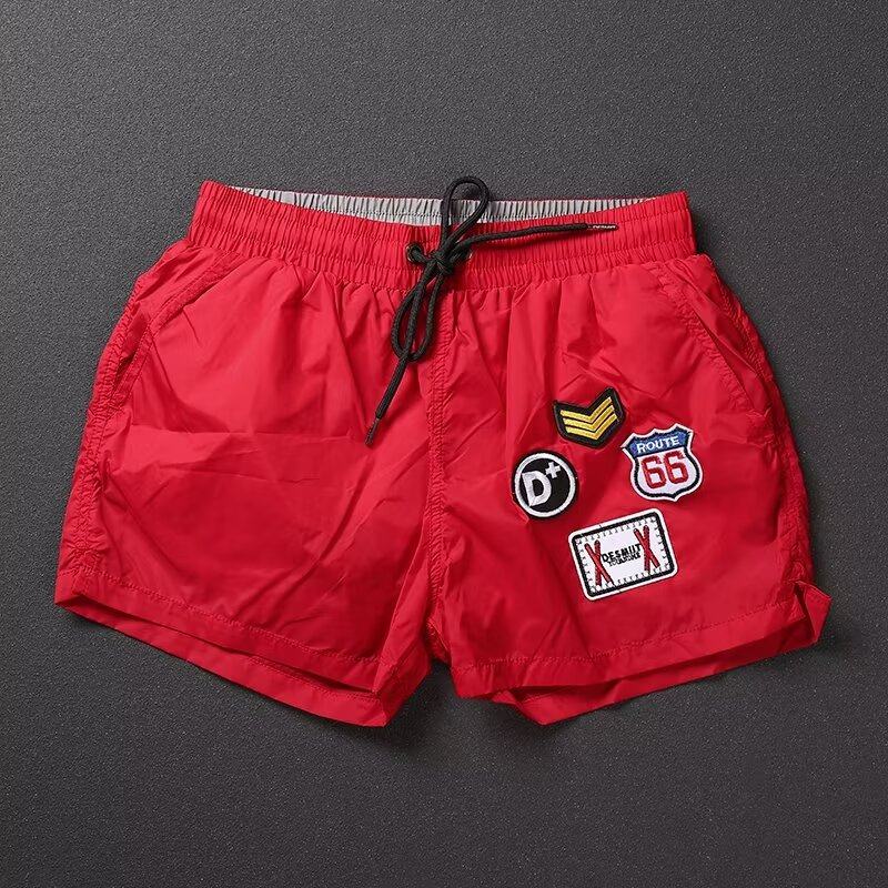 夏季薄款跑步健身运动短裤男士速干沙滩裤潮流休闲刺绣三分短裤潮,淘宝优惠券,粉丝福利购,淘宝优惠卷