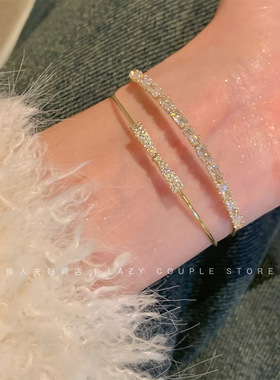 韩系时尚精致简约叠戴蝴蝶结手镯