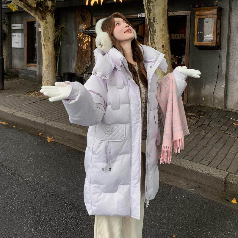 新款鹅绒服女2024冬季中长款加厚超好看羽绒服小个子高端正品外套