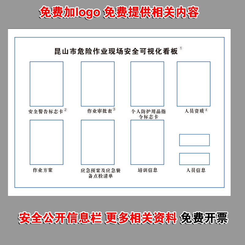 危险作业现场安全可视化看板班组岗前五分钟安全宣讲点班前班后 - 图0