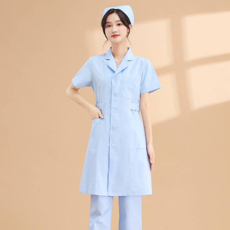 护士服女夏季短袖立领白大褂工作制服圆领医生白色娃娃领长袖大衣,淘宝优惠券,粉丝福利购,淘宝优惠卷