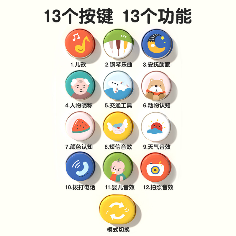 儿童手机玩具可啃咬宝宝益智早教0—1岁2婴儿仿真模型音乐电话机3,淘宝优惠券,粉丝福利购,淘宝优惠卷