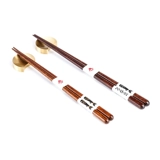 Японские палочки для еды Ishida в горошек, кот, милые японские заостренные палочки для еды, нескользящие палочки для еды в японском стиле из цельного дерева, одинарные и двойные