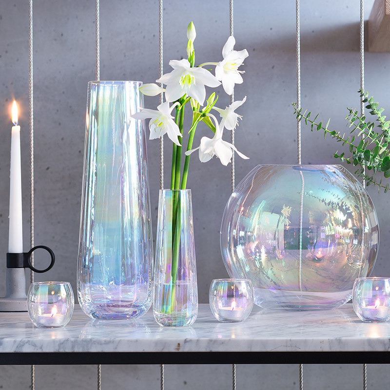 【年末清仓】进口玻璃花瓶摆件北欧装饰客厅鲜花瓶干花插花器,淘宝优惠券,粉丝福利购,淘宝优惠卷