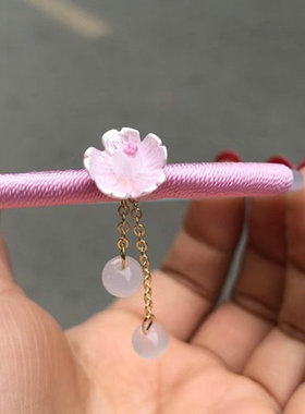 原生态玉髓网红叮当镯细条手镯