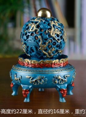 正品铜九转坤鼎龙客年吉祥物礼乾品九龙摆鼎件招青龙财开业乔迁厅
