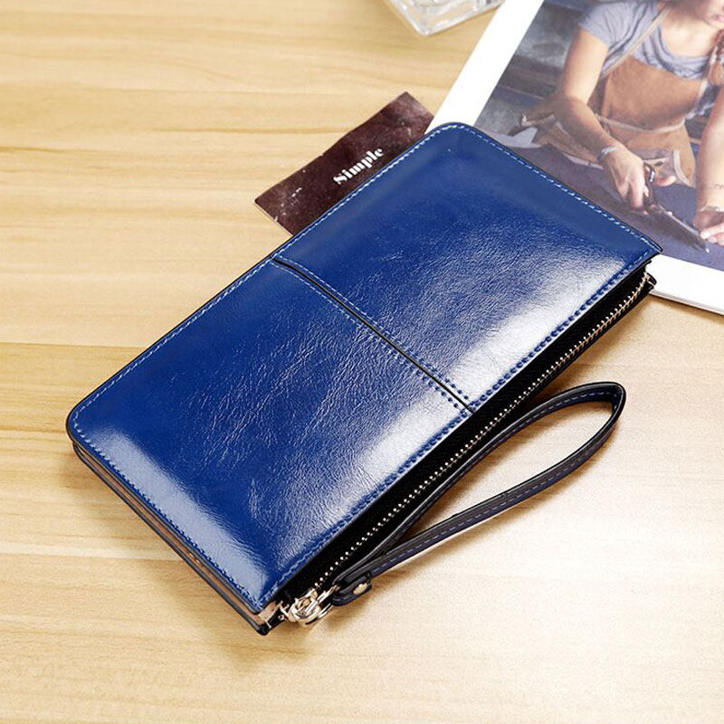 女士中长款2019新款潮拉链手机包 金旋律钱包