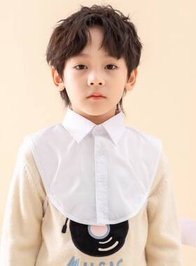 儿童假领子小学生幼儿园白色衬衣