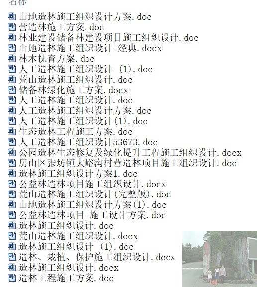 81林业森林林木抚育方案人工造林施工组织设计WORD投标方案素材-图0