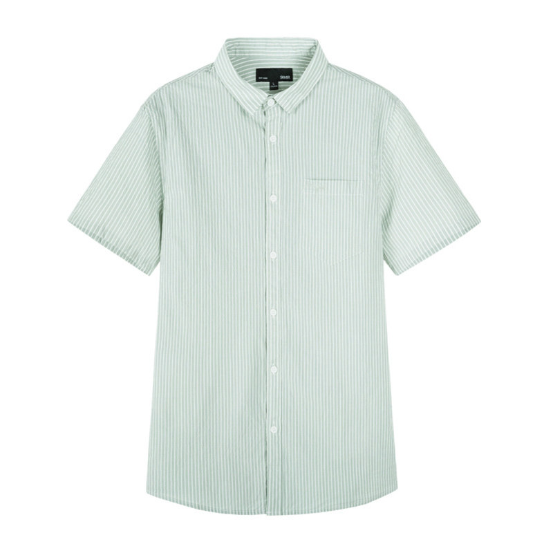 森马短袖2020夏季新款翻领显瘦衬衫 森马outlets店衬衫