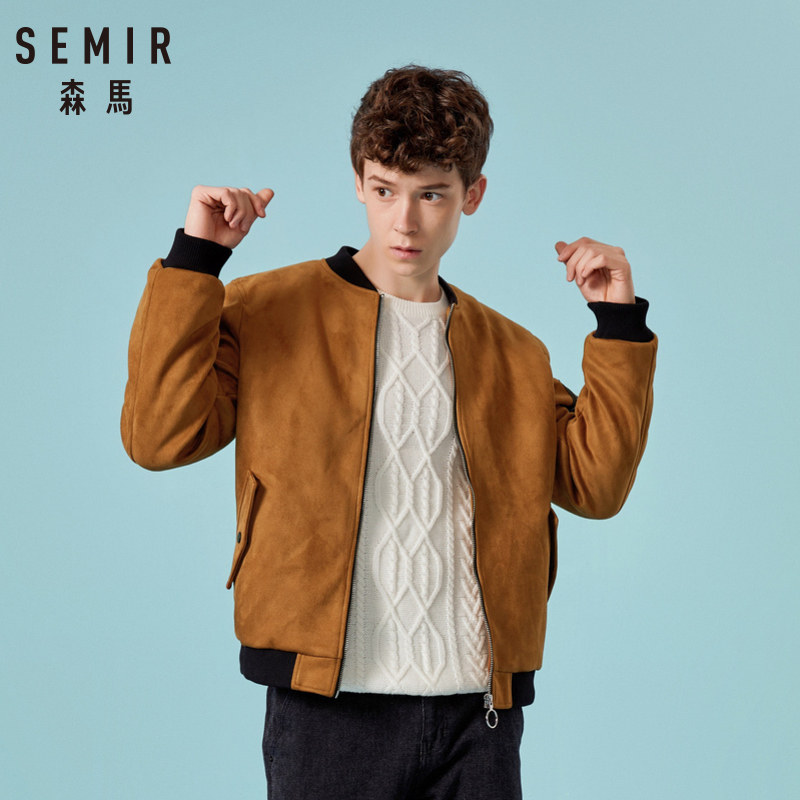 清仓森马韩版棒球服领飞行员潮棉服 森马outlets店夹克