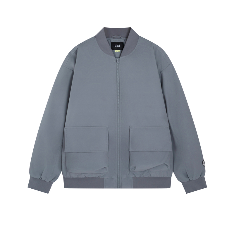 森马棉服男薄款2021棒球领男生棉衣 森马outlets店棉衣