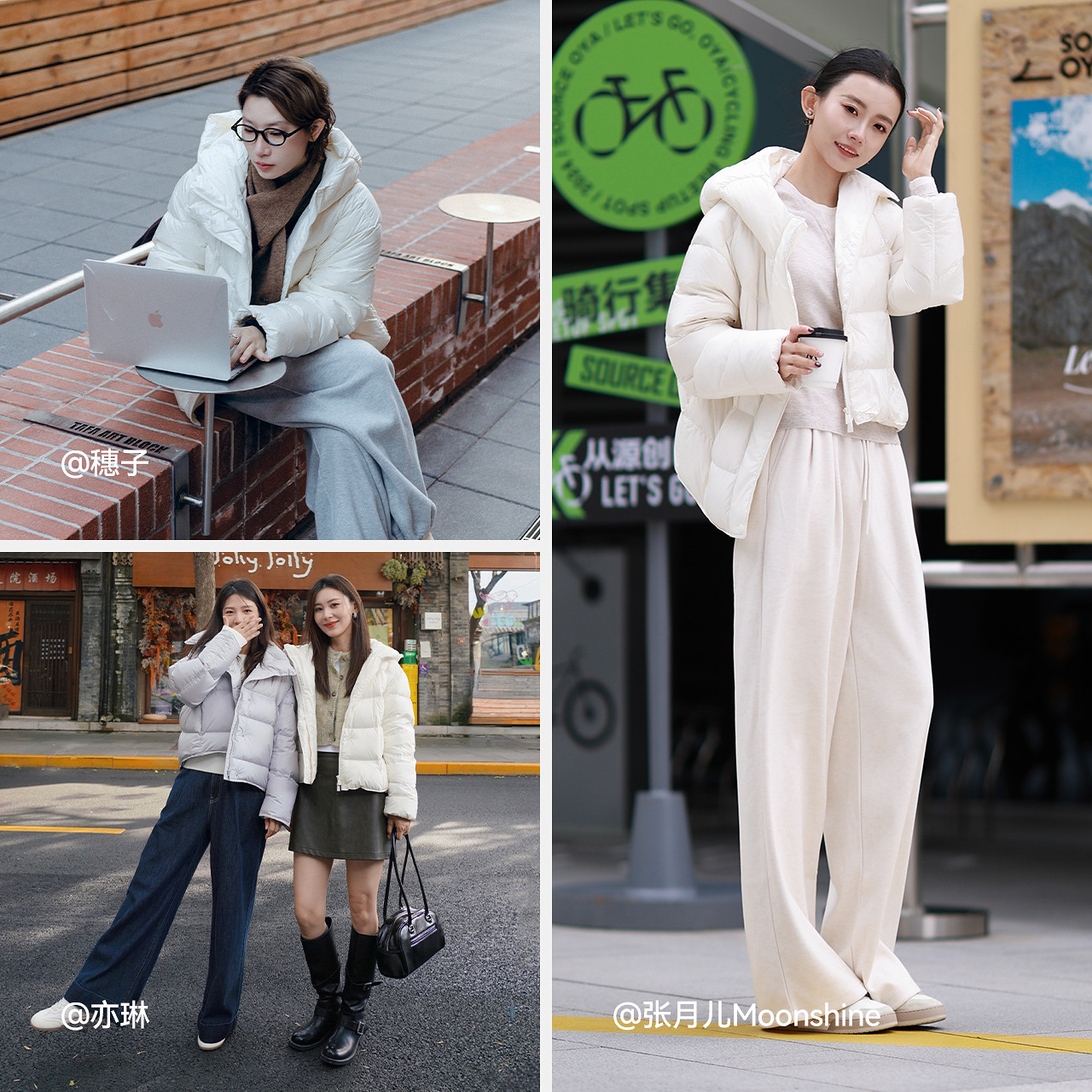 轻松|森马羽绒服女冬90绒子三防发热抗静电2025新款龟背中长外套